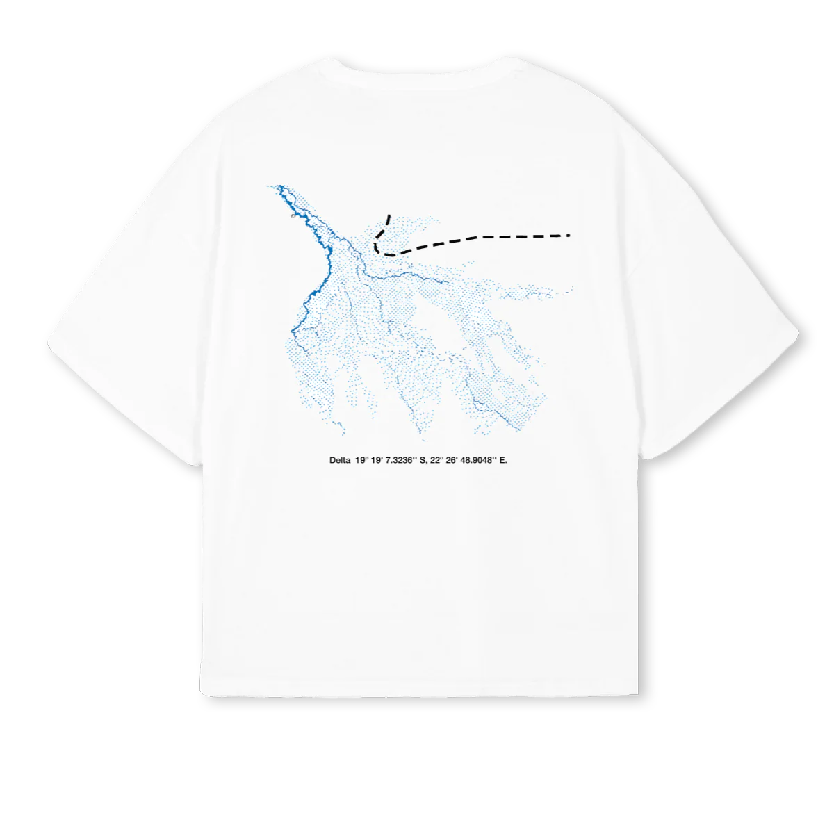 BLUEDOTTEDOKVONGO White Oversized Boxy Tee. - Image 2