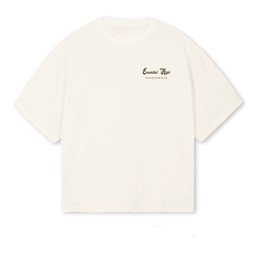 BLUEDRIP Vintage White Oversized Boxy Tee.