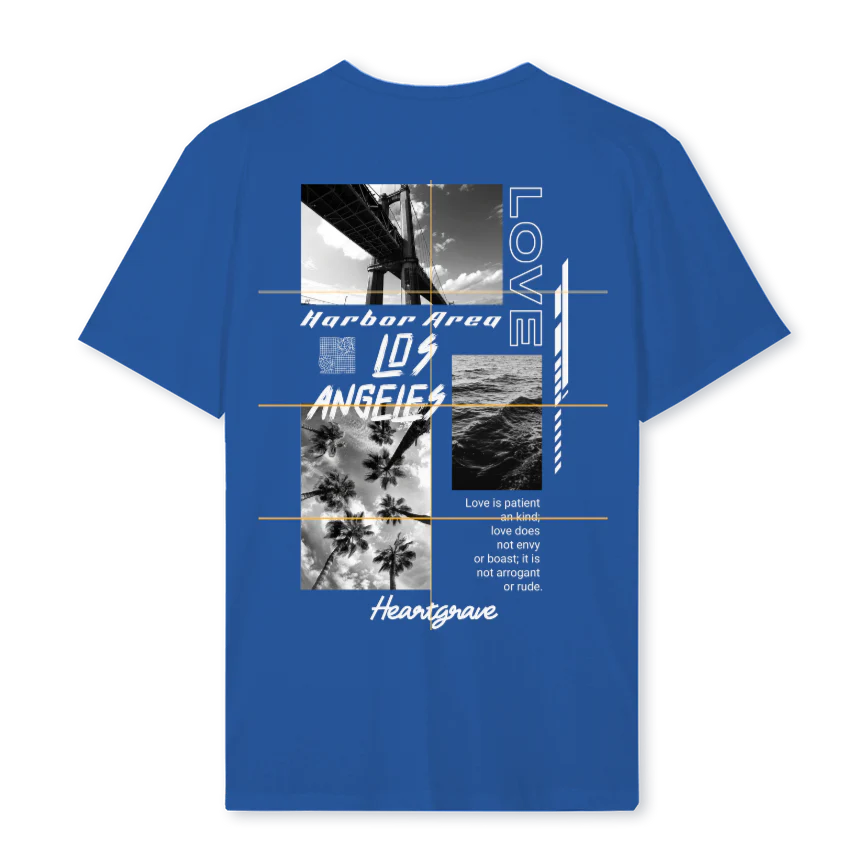 BLUEHARBORTEE Cobalt Blue Regular Tee. - Image 2