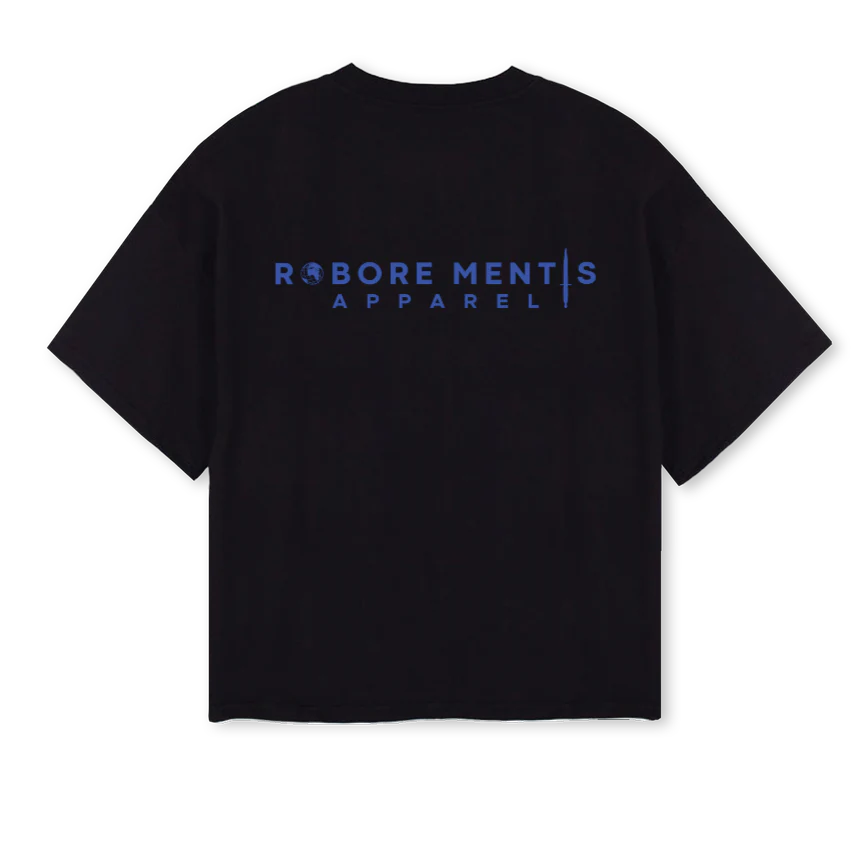 BLUEHERITIGE Black Oversized Boxy Tee. - Image 2