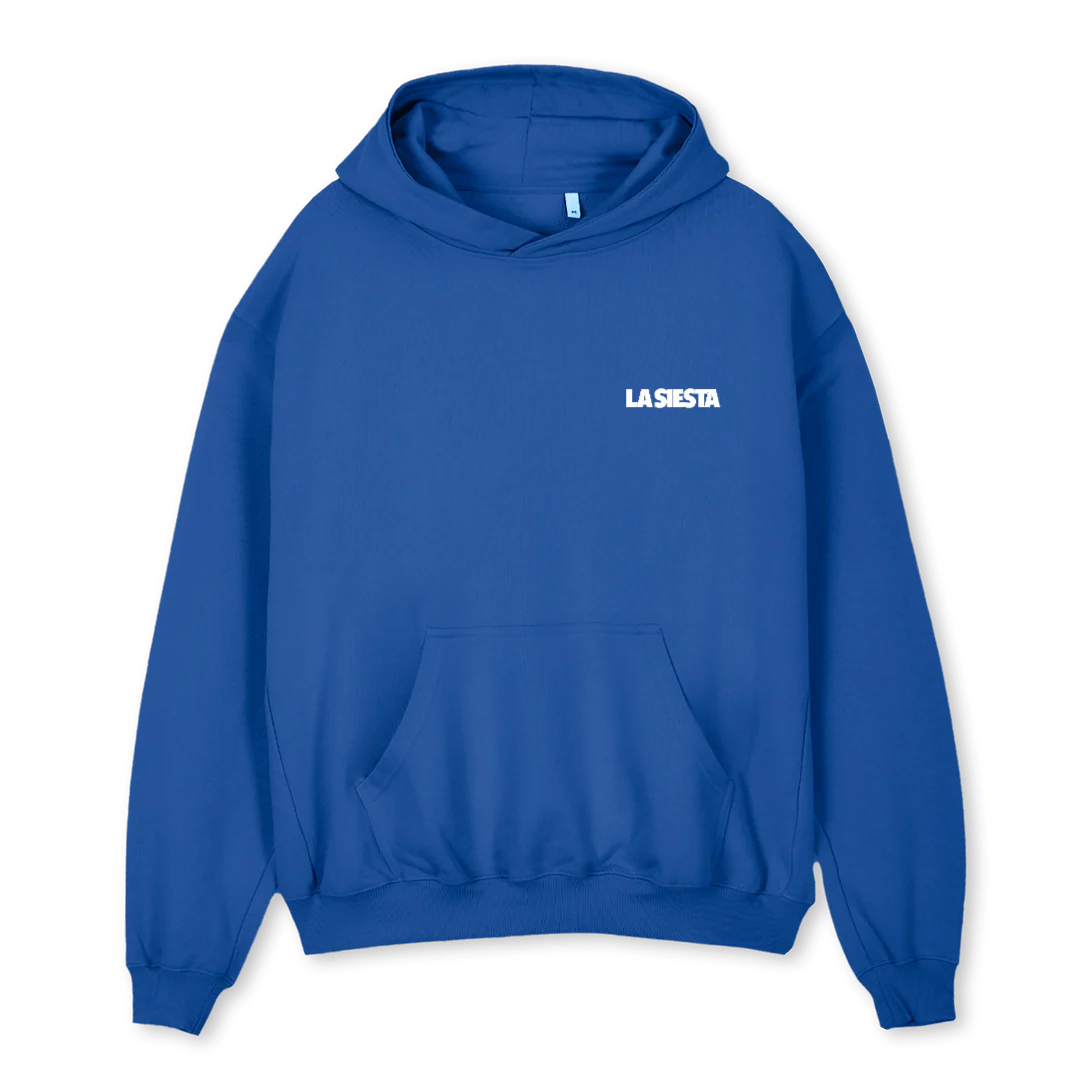 BLUEHOODIEQUIERO Cobalt Blue Oversized Hoodie.