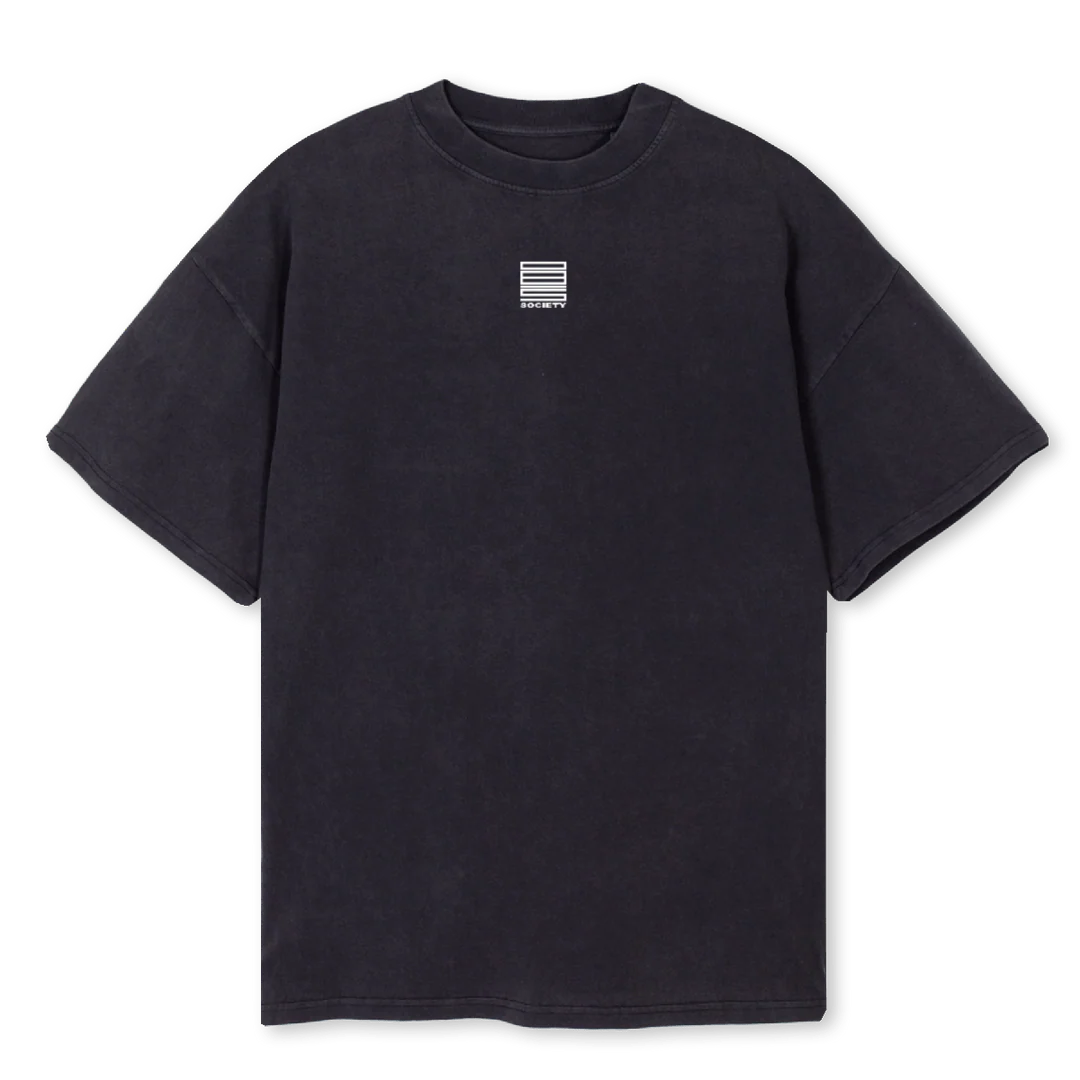 BLUEMELTVINT Vintage Black Oversized Tee.