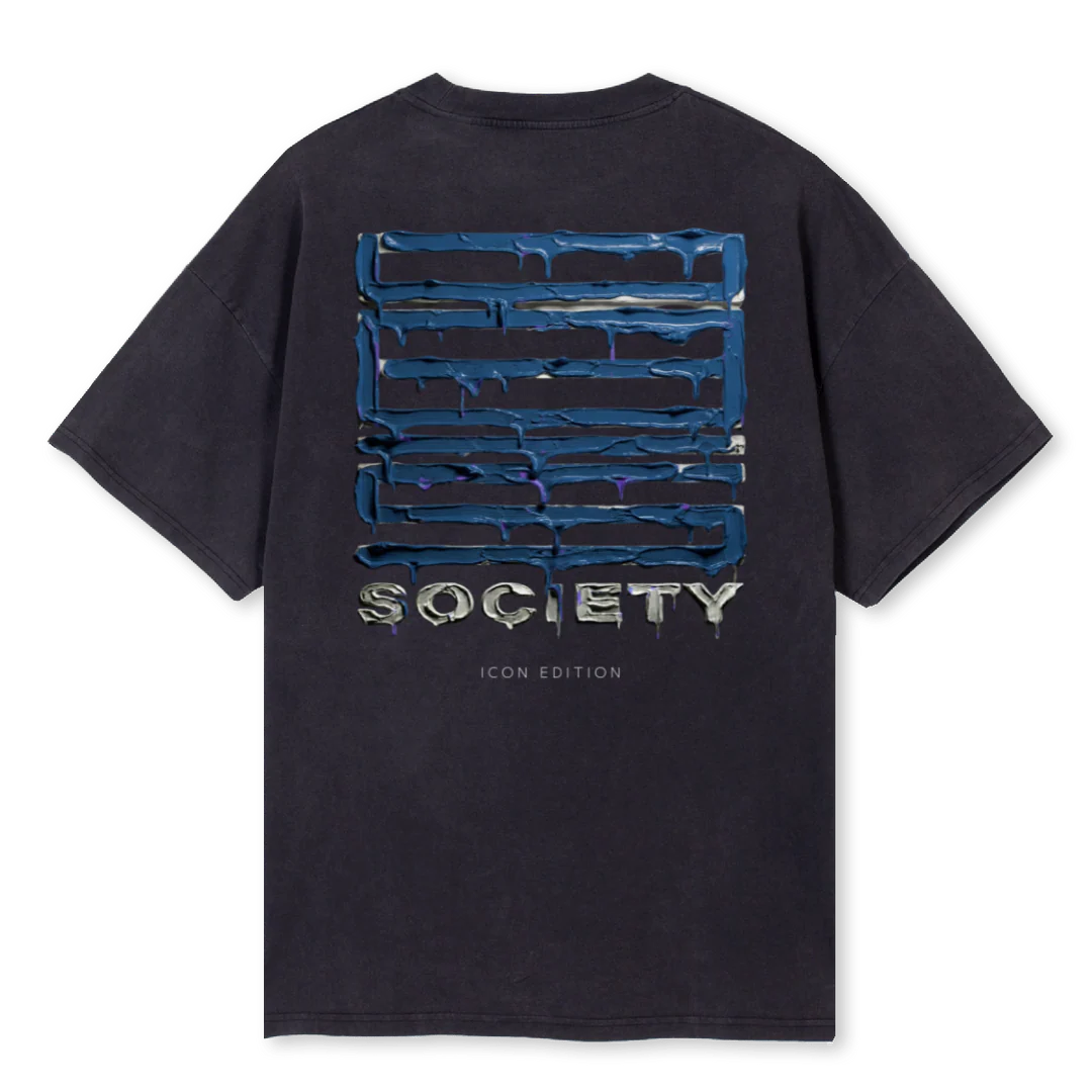 BLUEMELTVINT Vintage Black Oversized Tee. - Image 2