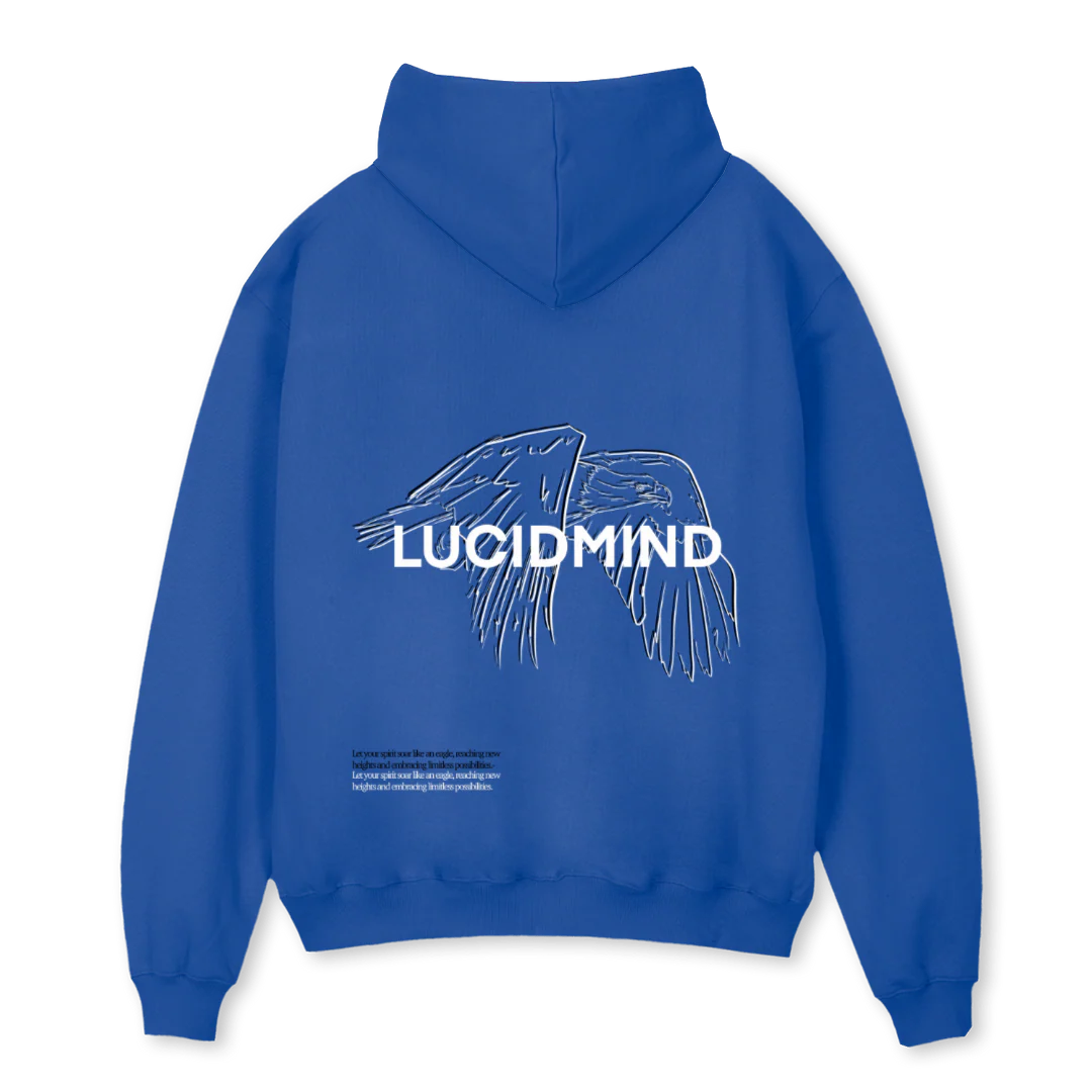 BLUESAMPEAGLE Cobalt Blue Oversized Hoodie. - Image 2