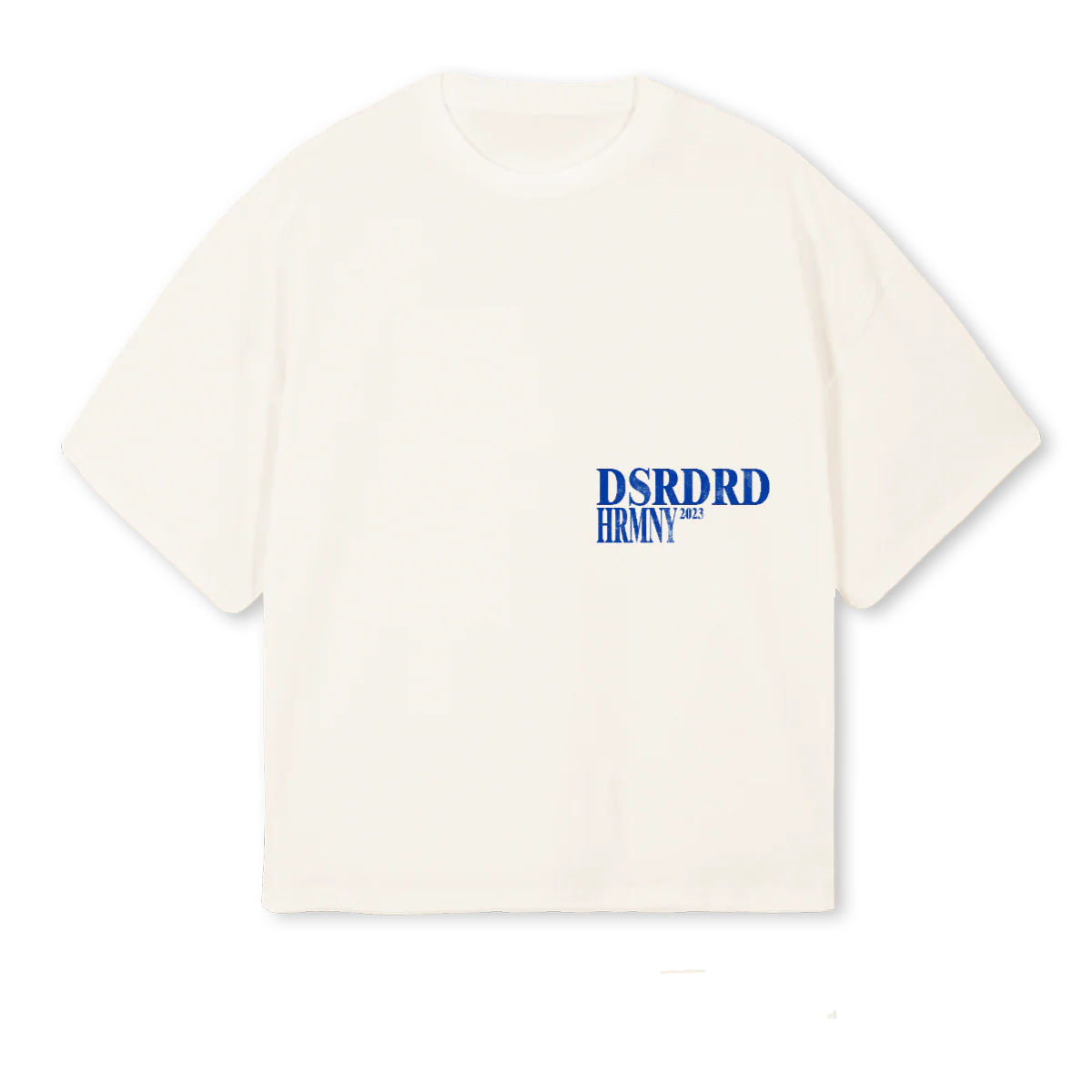 BLUESEA Vintage White Oversized Boxy Tee.