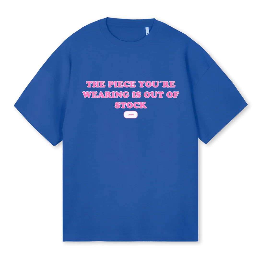 BLUESTOCK Cobalt Blue Oversized Tee.