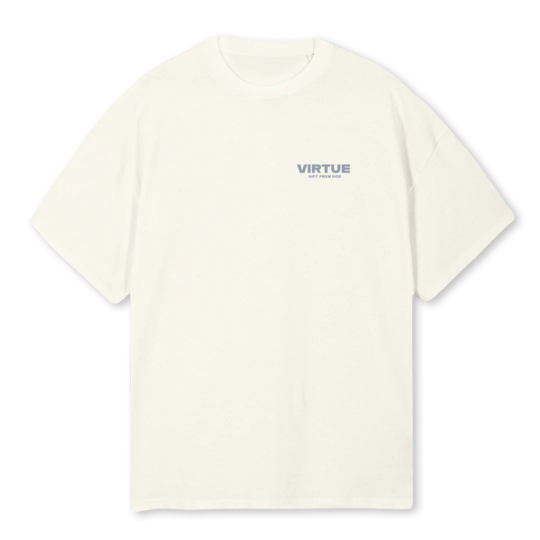 BLURREDVISIONTEE Cream Oversized Tee.