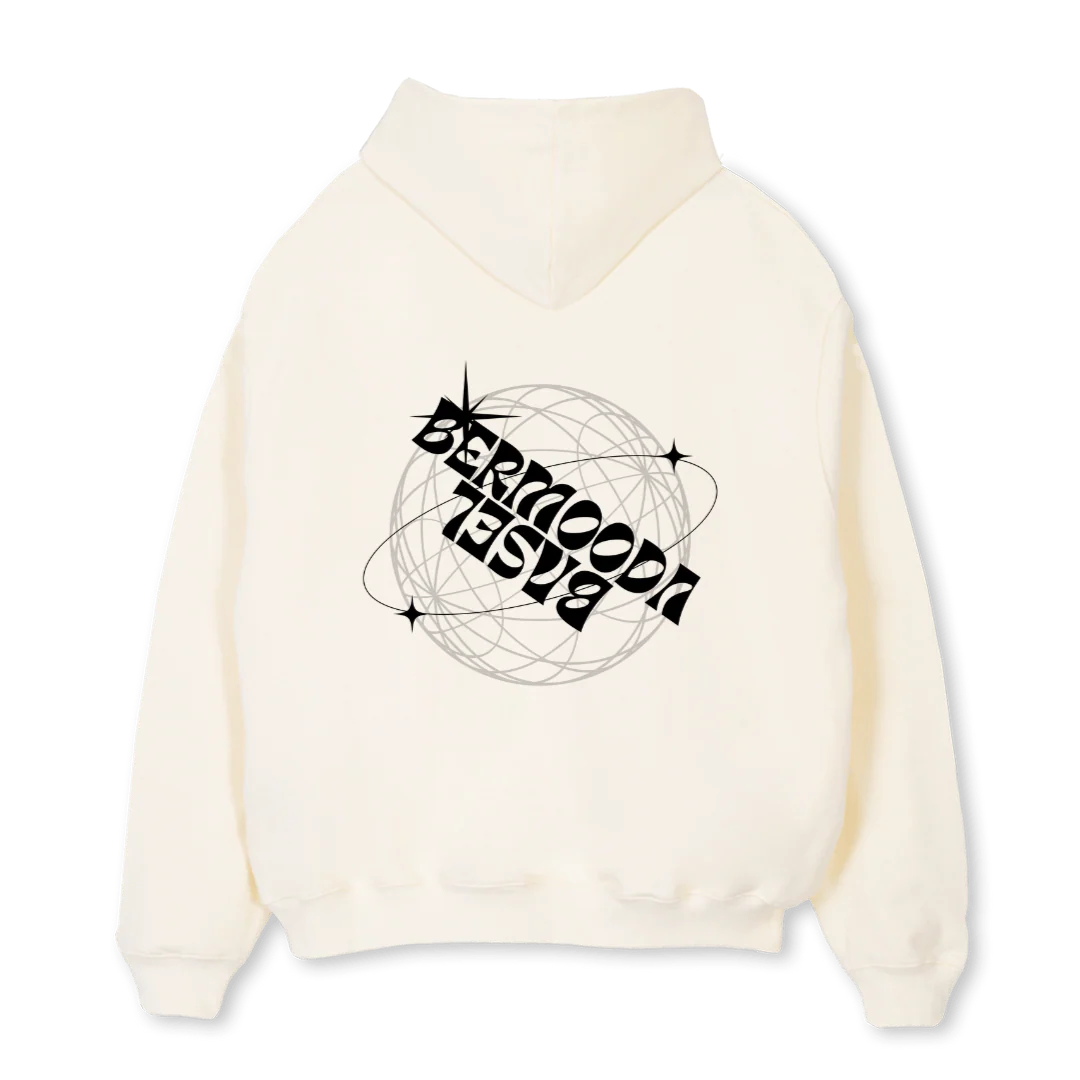 BMD BSL Cream Oversized Hoodie. - Image 2