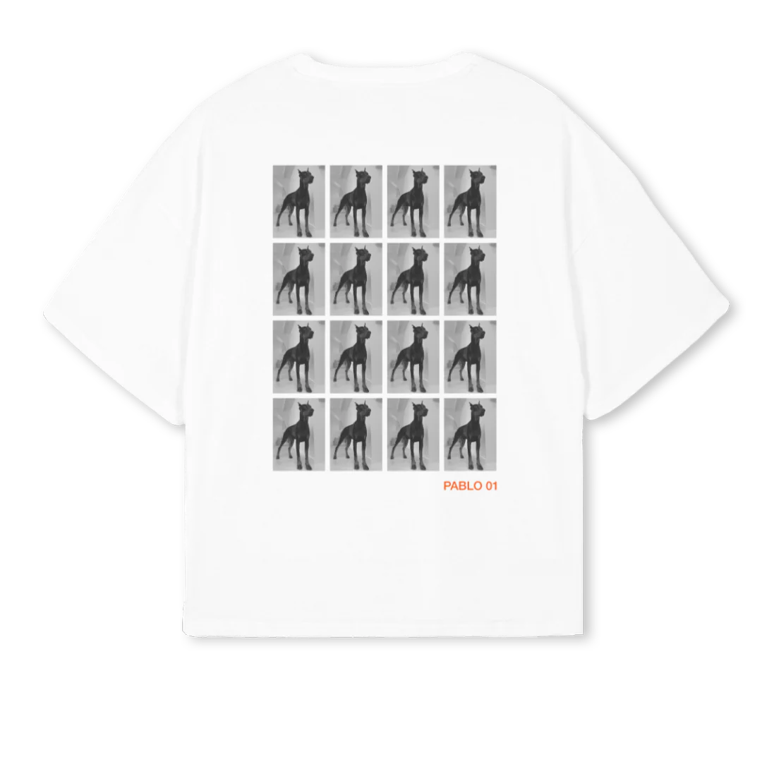 BMO White Oversized Boxy Tee. - Image 2