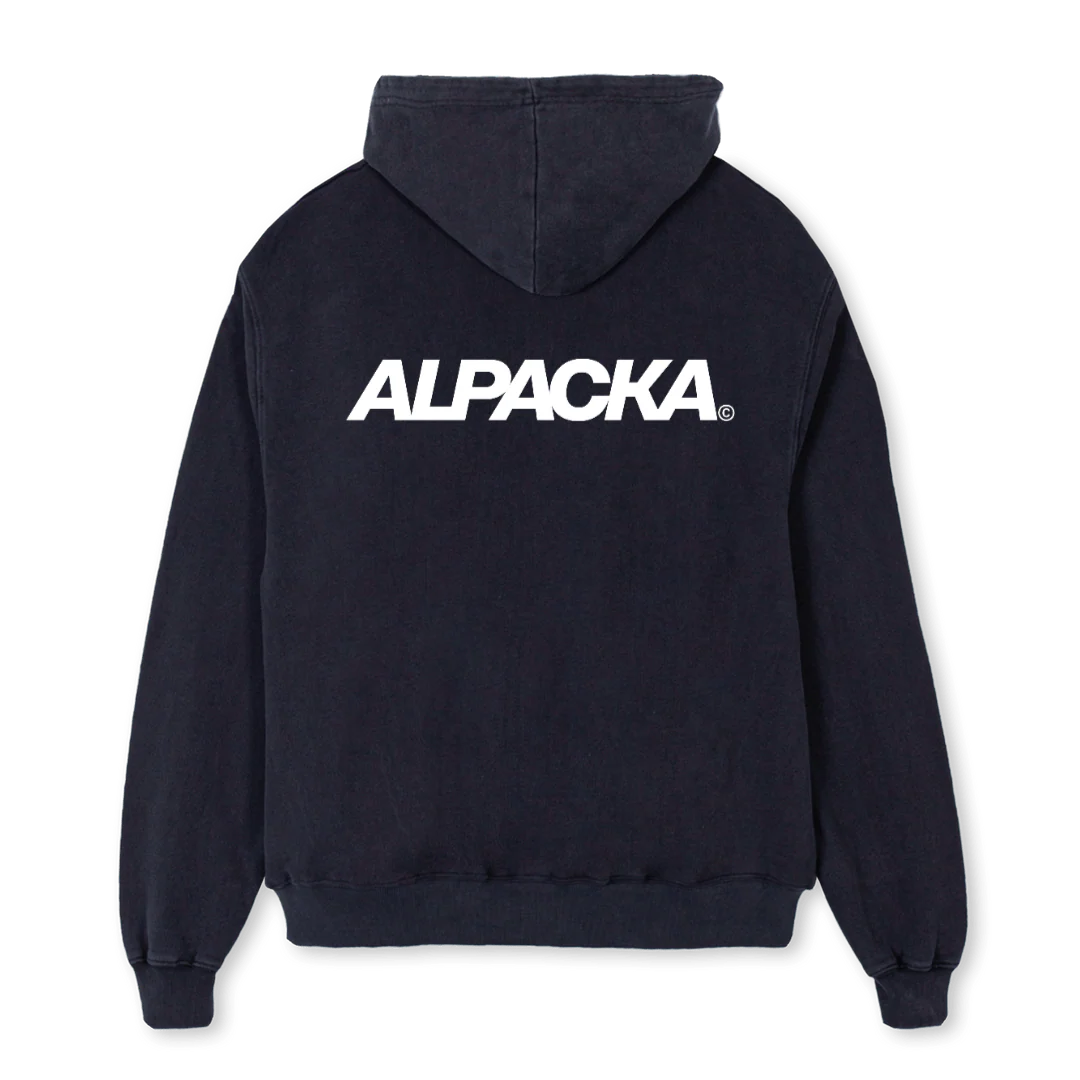 BOGO BACK Vintage Black Oversized Hoodie.