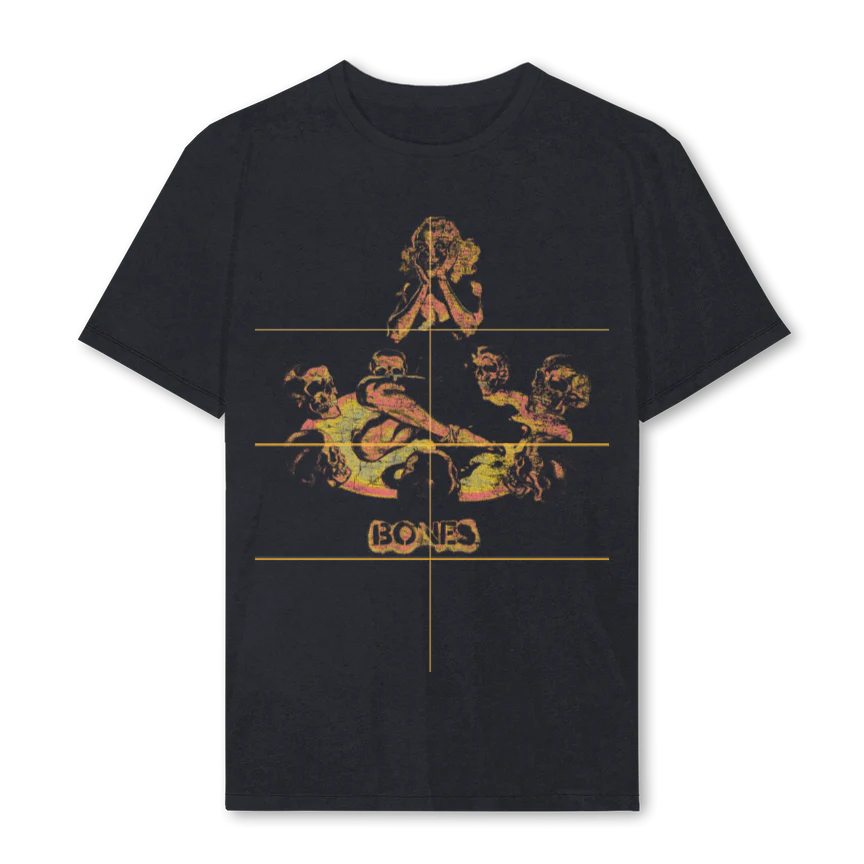 BONES WOMAN Vintage Black Regular Tee.