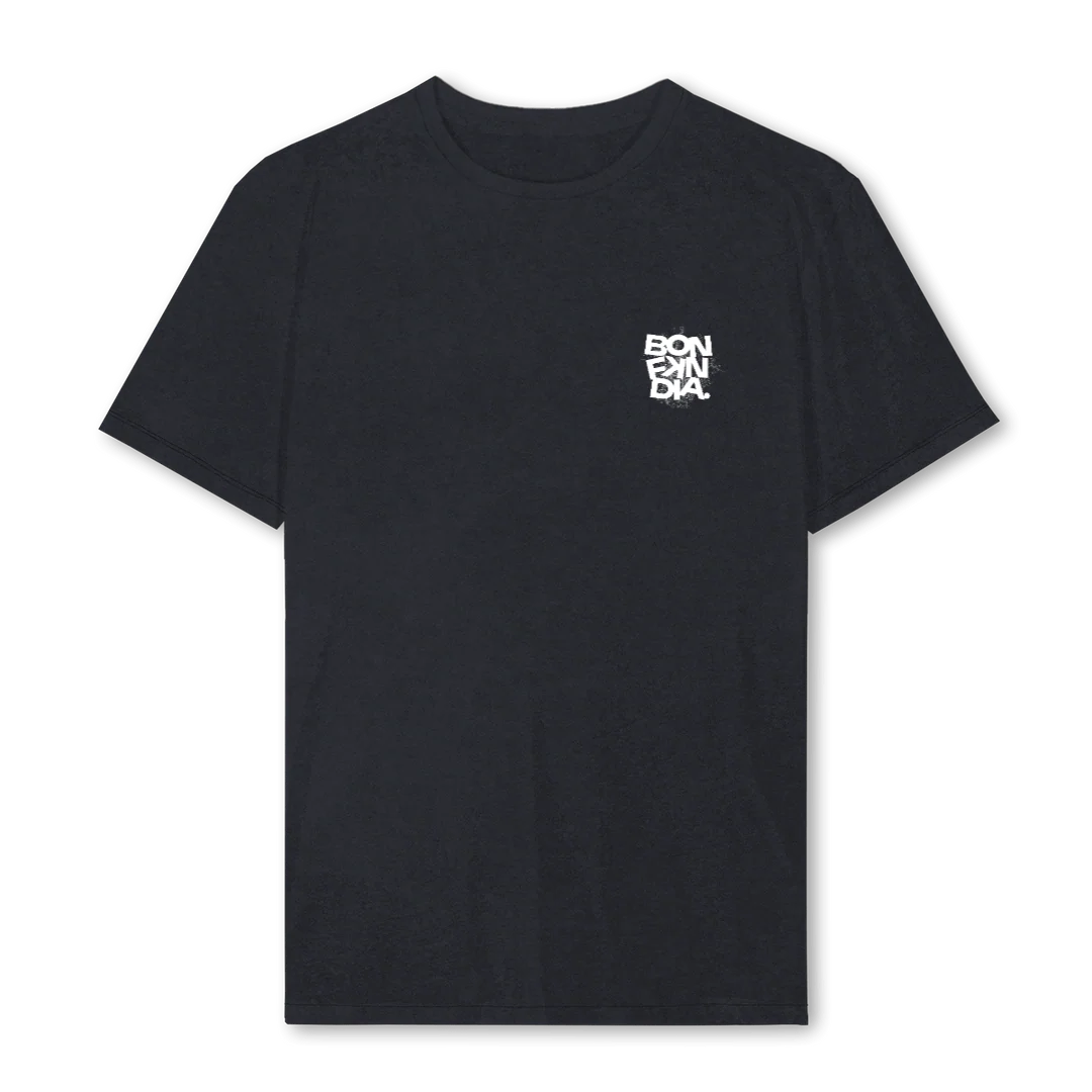 BONFKNDIA Vintage Black Regular Tee.