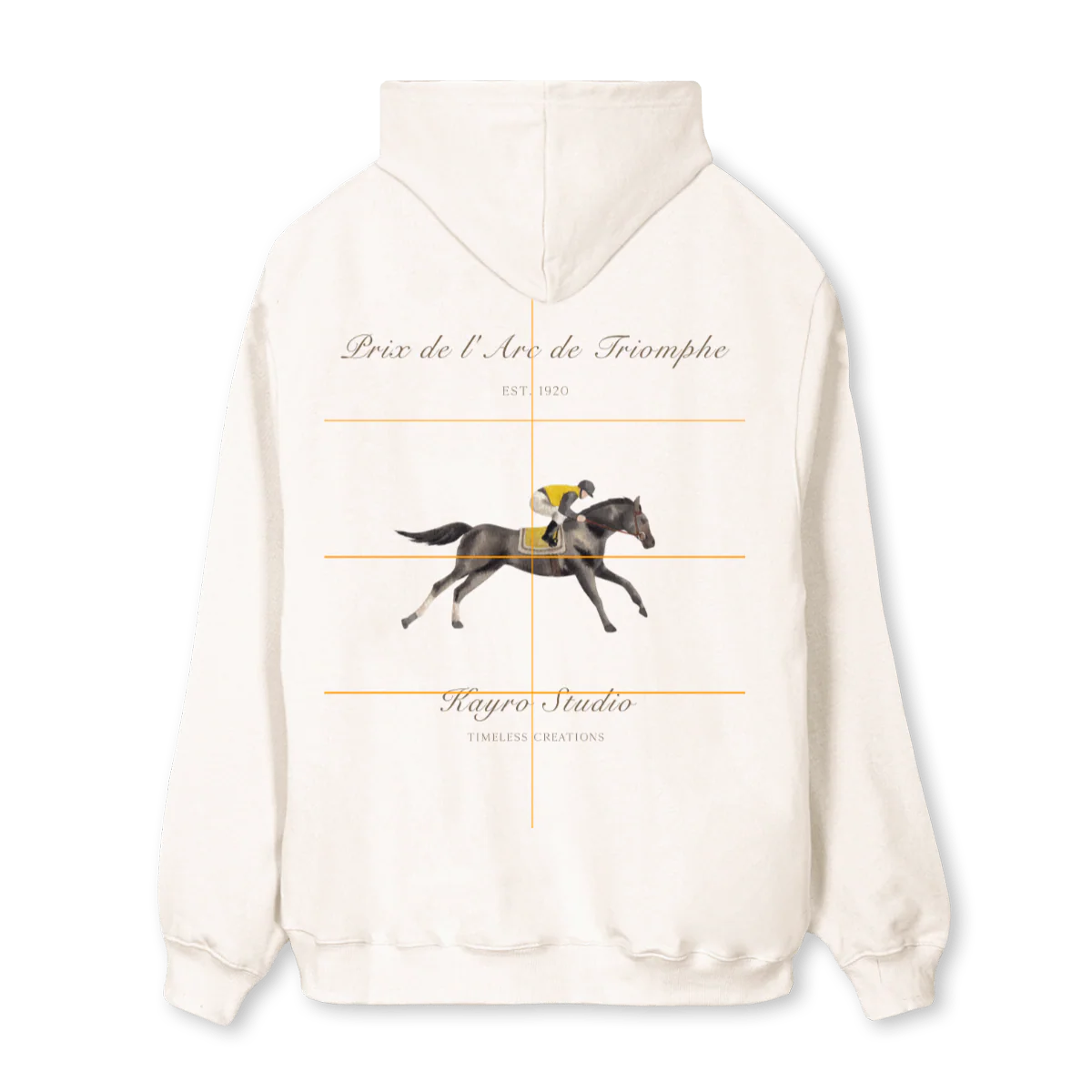 BONJOURFINALHOODIE Vintage White Regular Hoodie. - Image 2