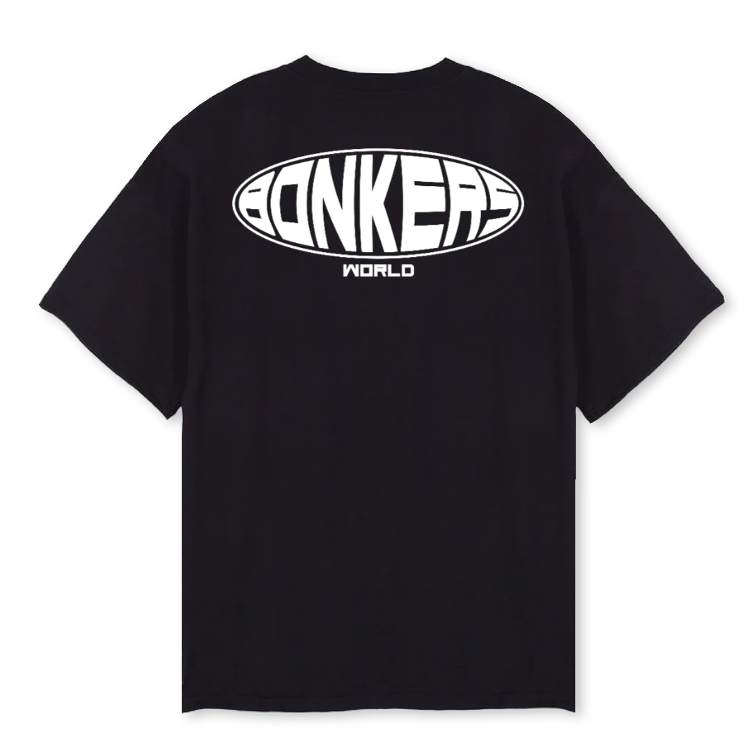 BONKERSWRLD Black Oversized Tee. - Image 2