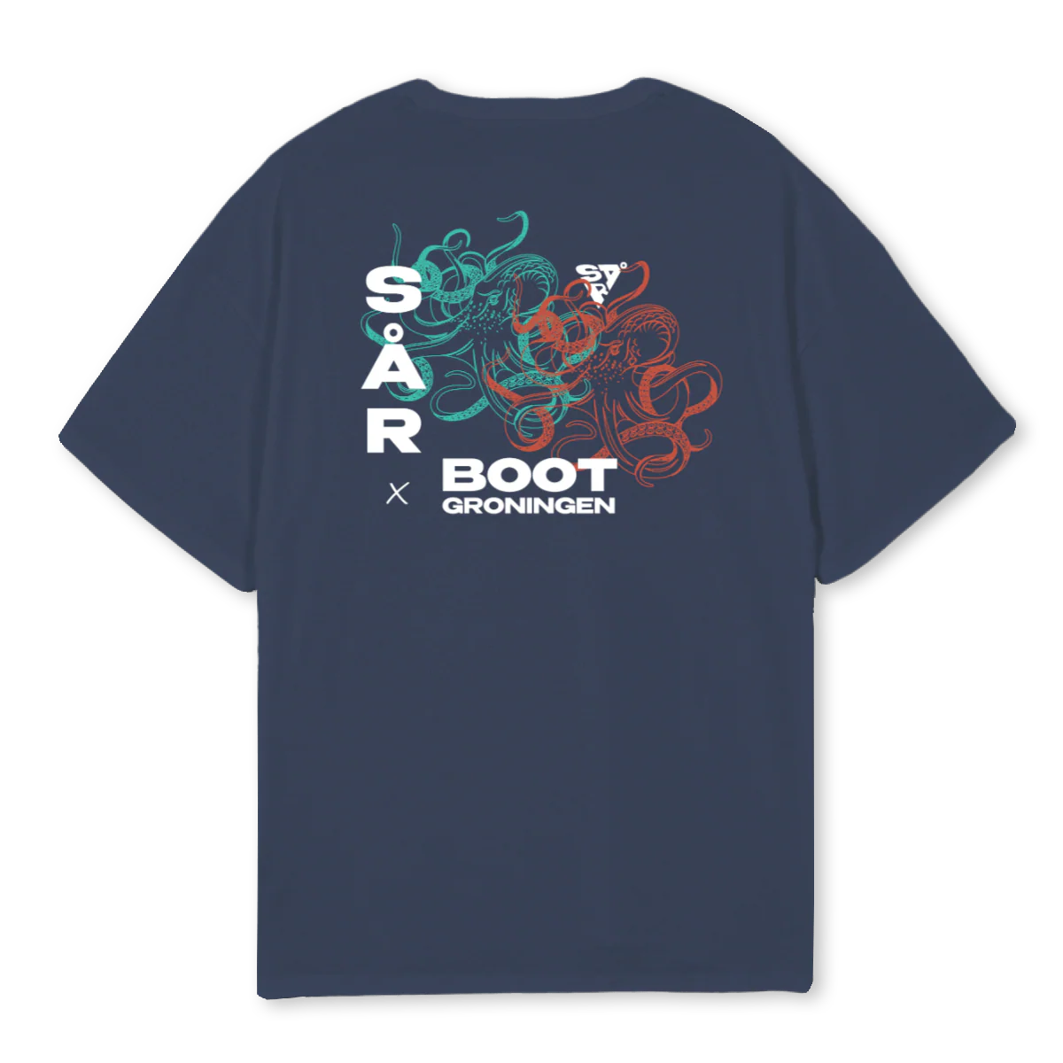 BOOTGRONINGEN Navy Blue Oversized Tee. - Image 2