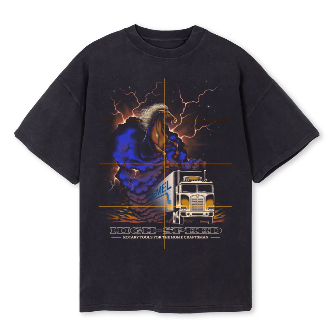 BOSCH Vintage Black Oversized Tee.