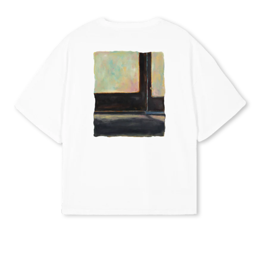 THEBROKENLOOP_BOXY White Oversized Boxy Tee - Image 2