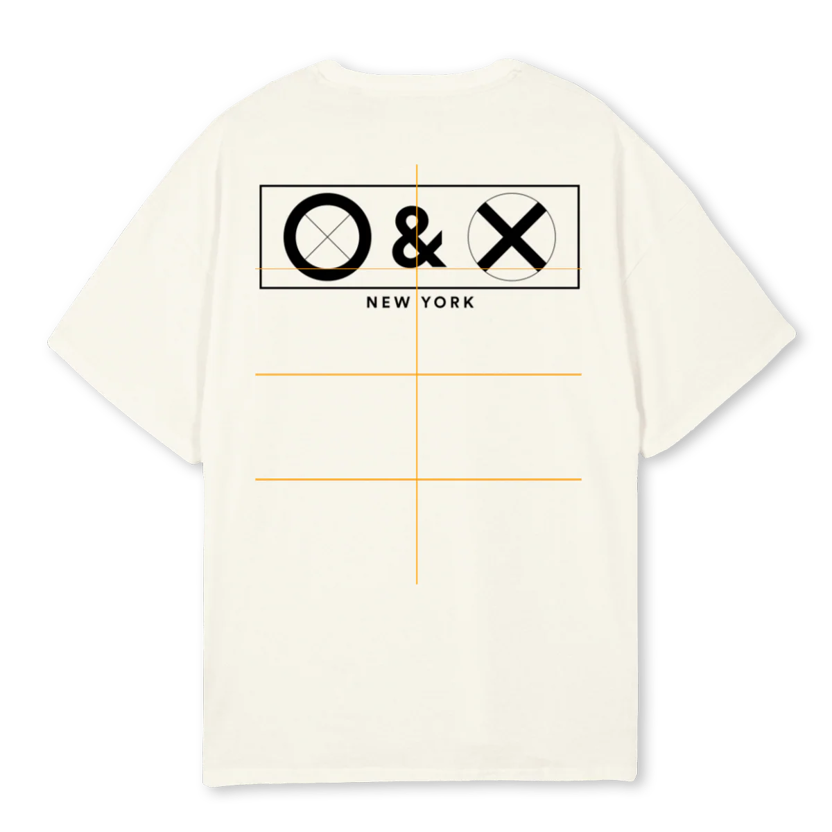 BOXLOGOTEETWO Cream Oversized Tee. - Image 2