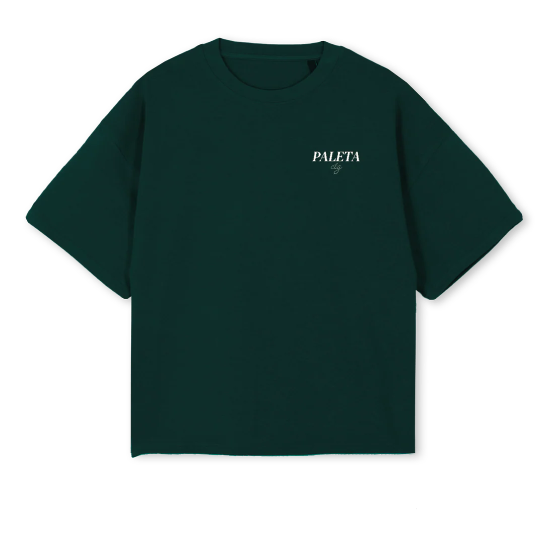 BOXYGREENRAXTEETWO Wild Green Oversized Boxy Tee.