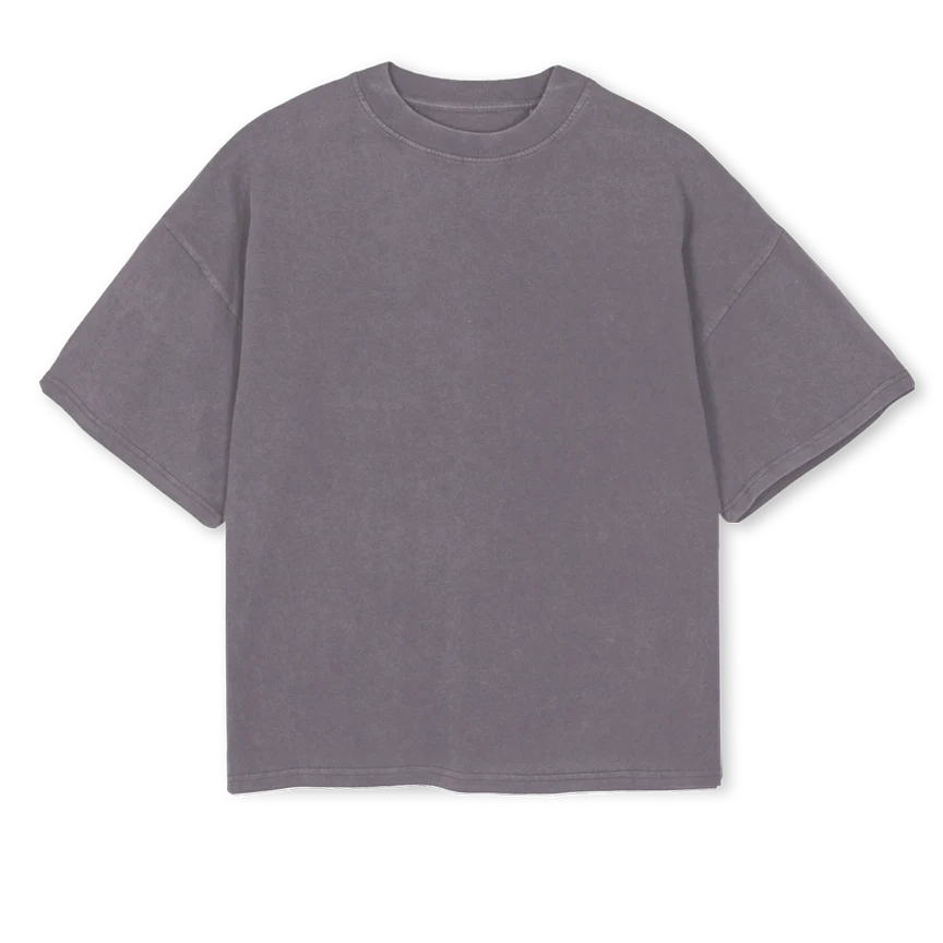 BOXYTWO Pigment Grey Oversized Boxy Tee.