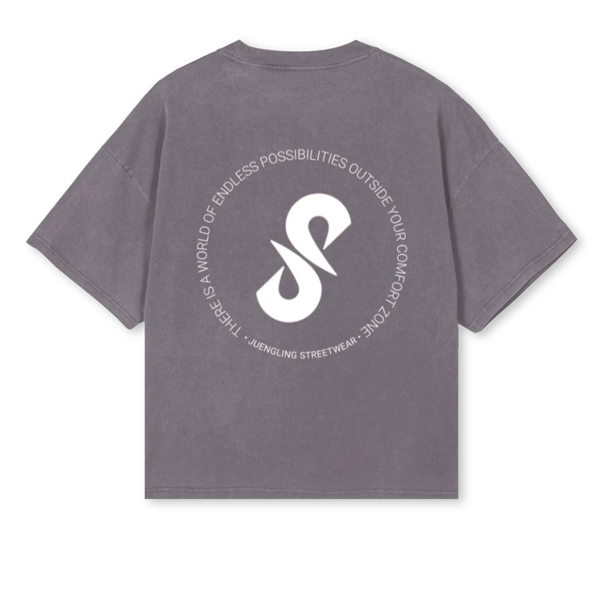 BOXYTWO Pigment Grey Oversized Boxy Tee. - Image 2