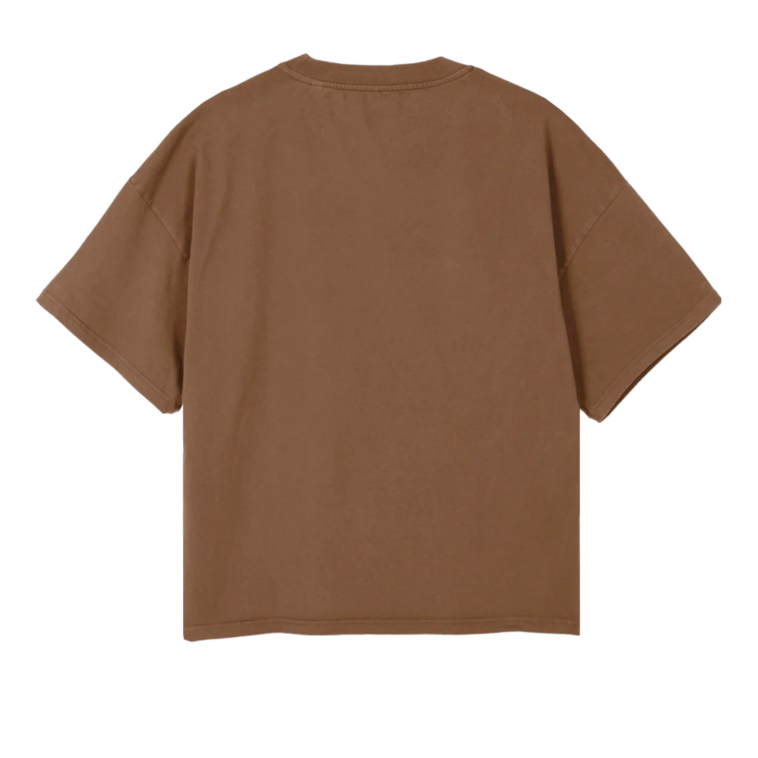 BOY CROPZ Vintage Tan Oversized Boxy Tee. - Image 2