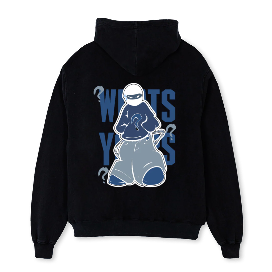 BP CARTOON HOODIE Black Oversized Hoodie. - Image 2