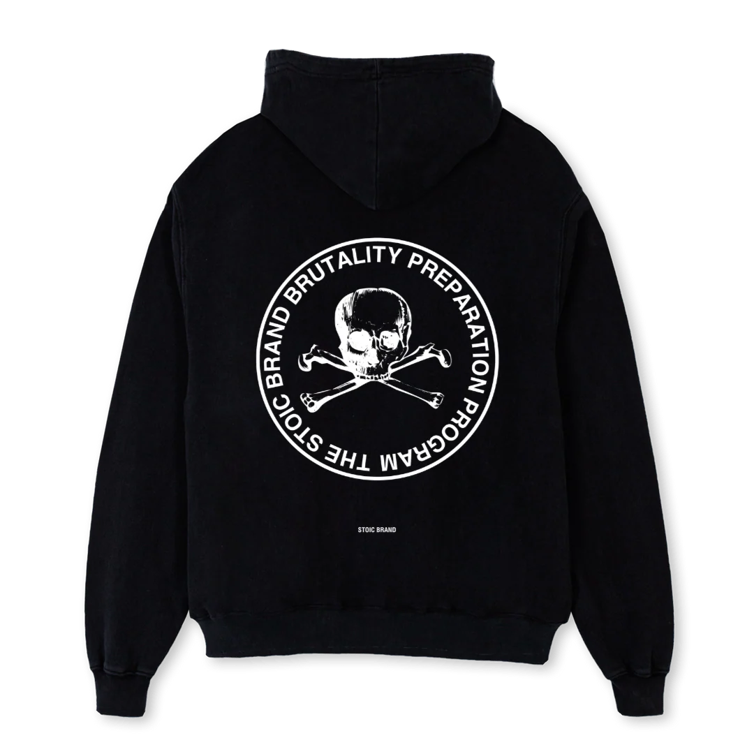 BPP Black Oversized Zipped Hoodie. - Image 2