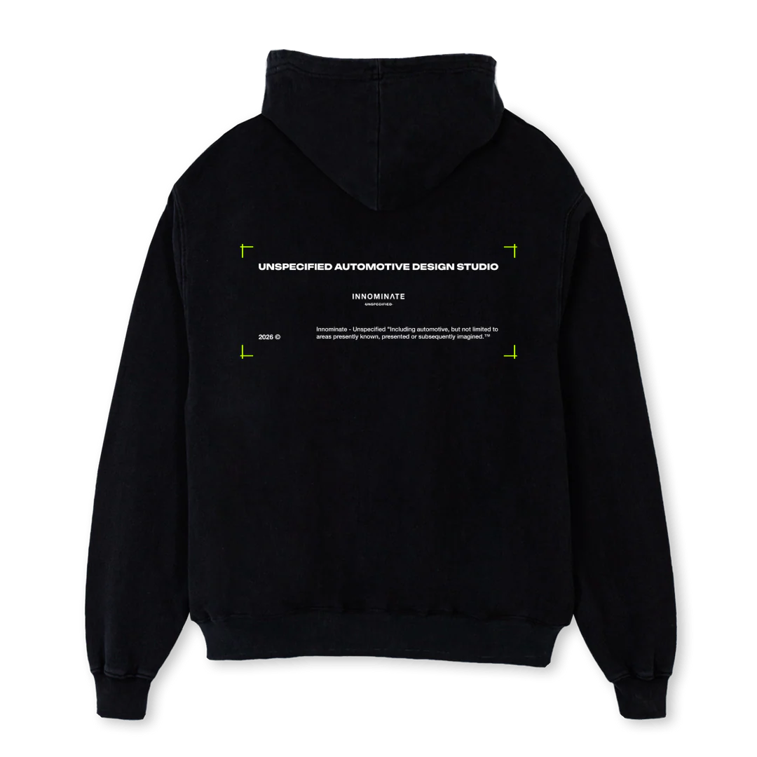 BRACKET Black Oversized Hoodie. - Image 2