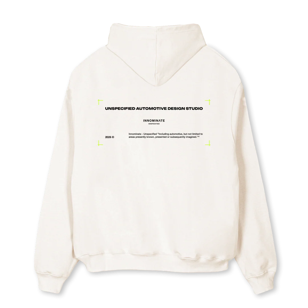 BRACKETS VI WHITEE Vintage White Oversized Hoodie. - Image 2