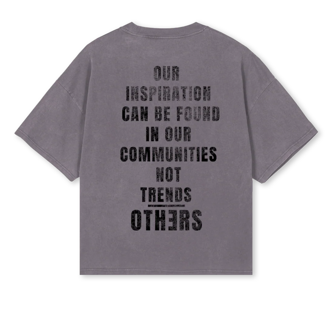 BRAIDSTWO Pigment Grey Oversized Boxy Tee. - Image 2