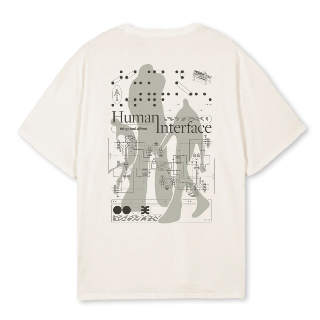 BRAILLE Vintage White Oversized Tee. - Image 2