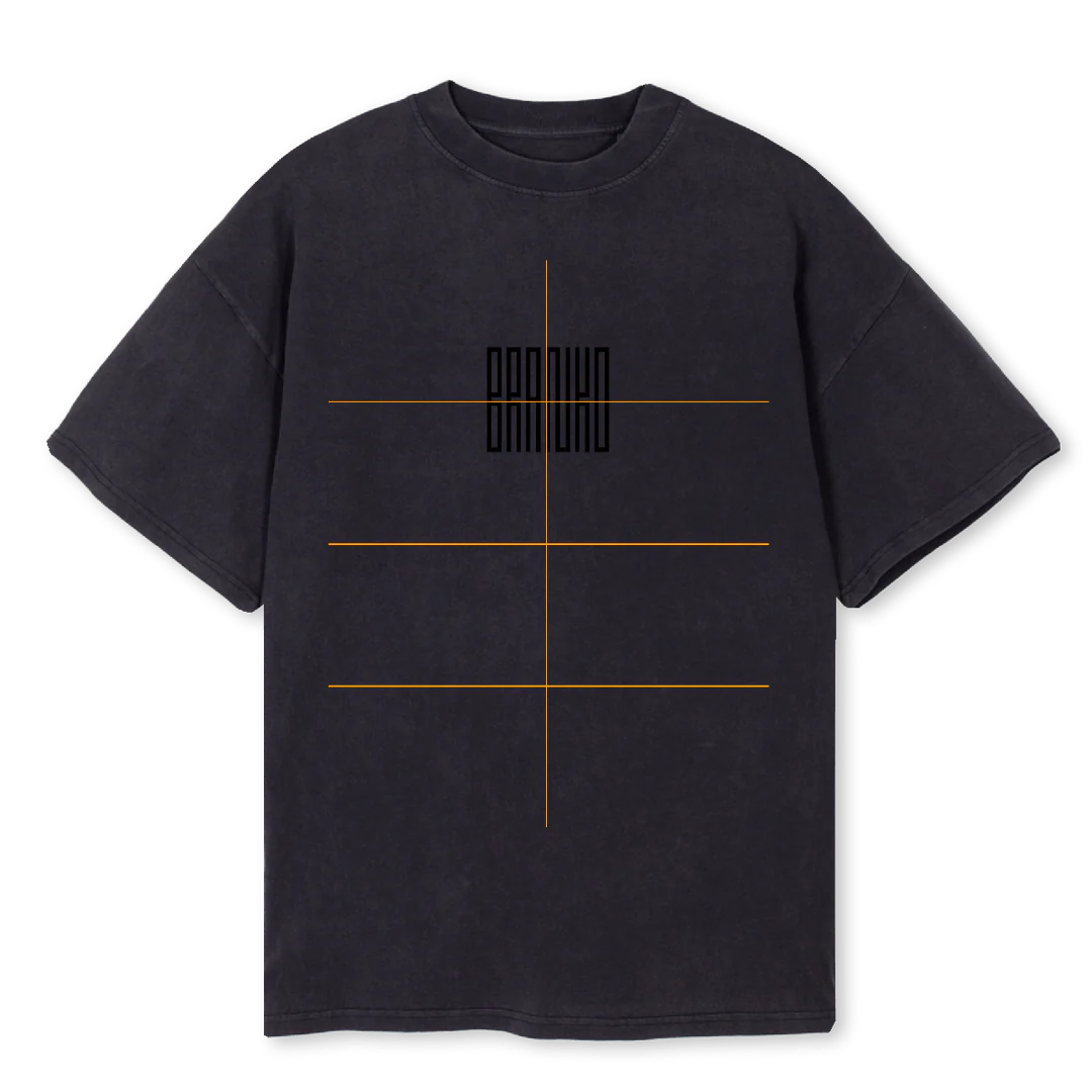 BRANKO SOM Vintage Black Oversized Tee.
