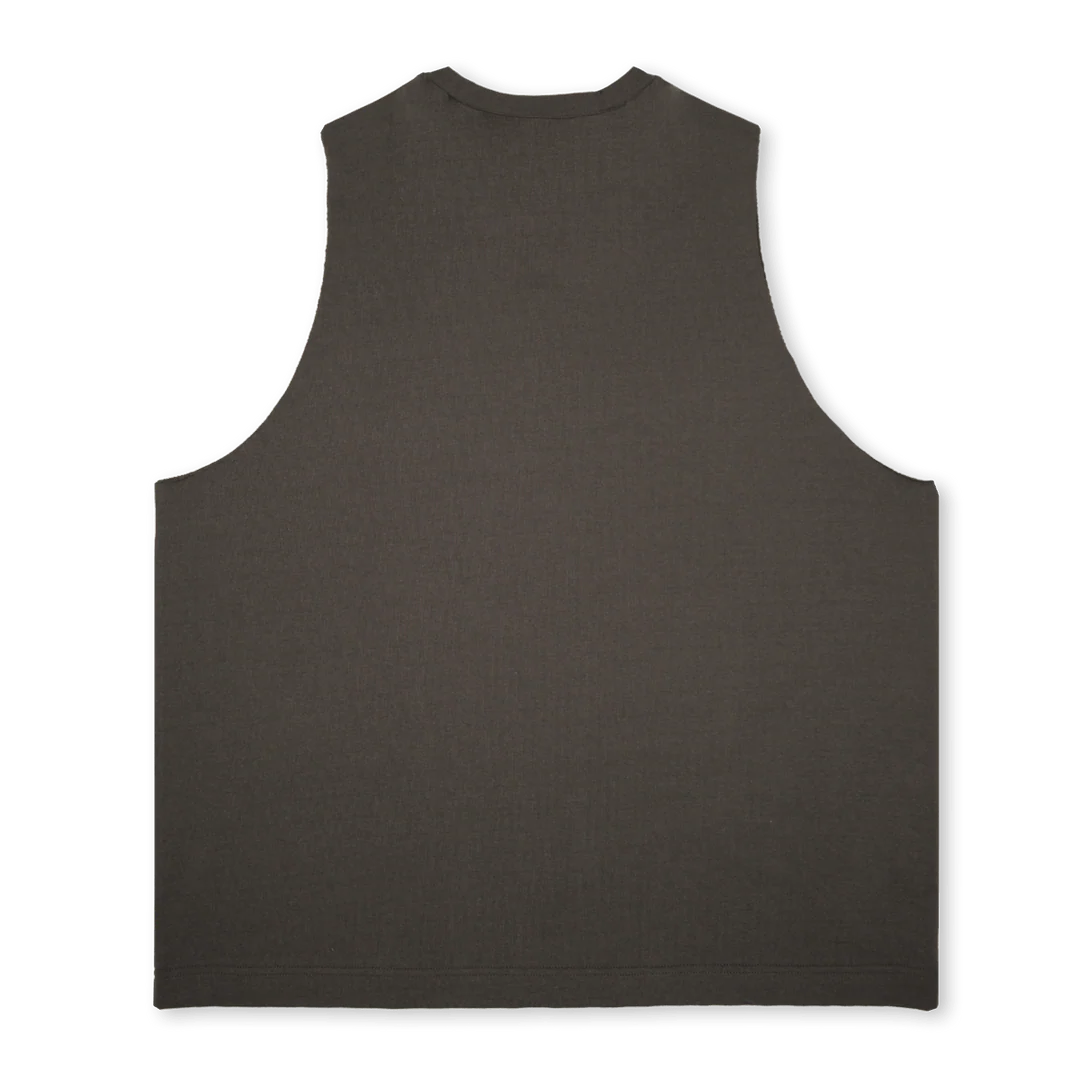 BREAKDOWNSLVLS City Brown Oversized Vest. - Image 2