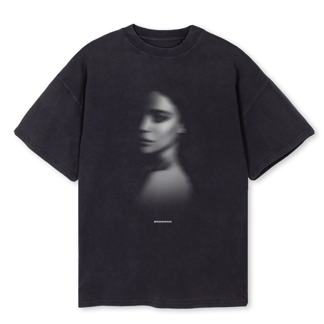 BRGGMNN Vintage Black Oversized Tee.