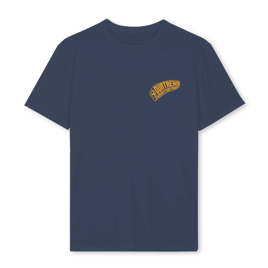 BRICK  Navy Blue Regular Tee.