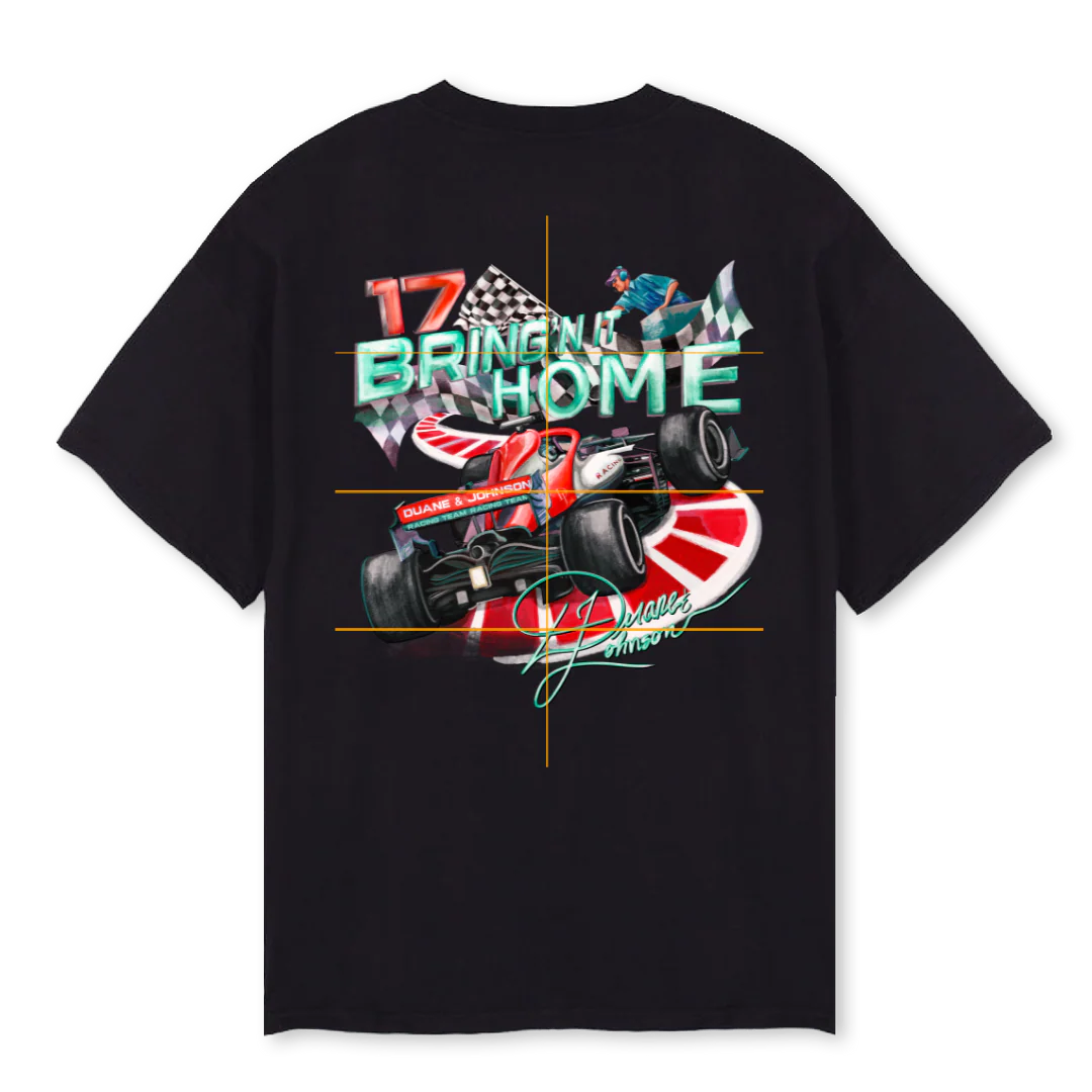 BRING IT HOME Black Oversized Tee. - Image 2