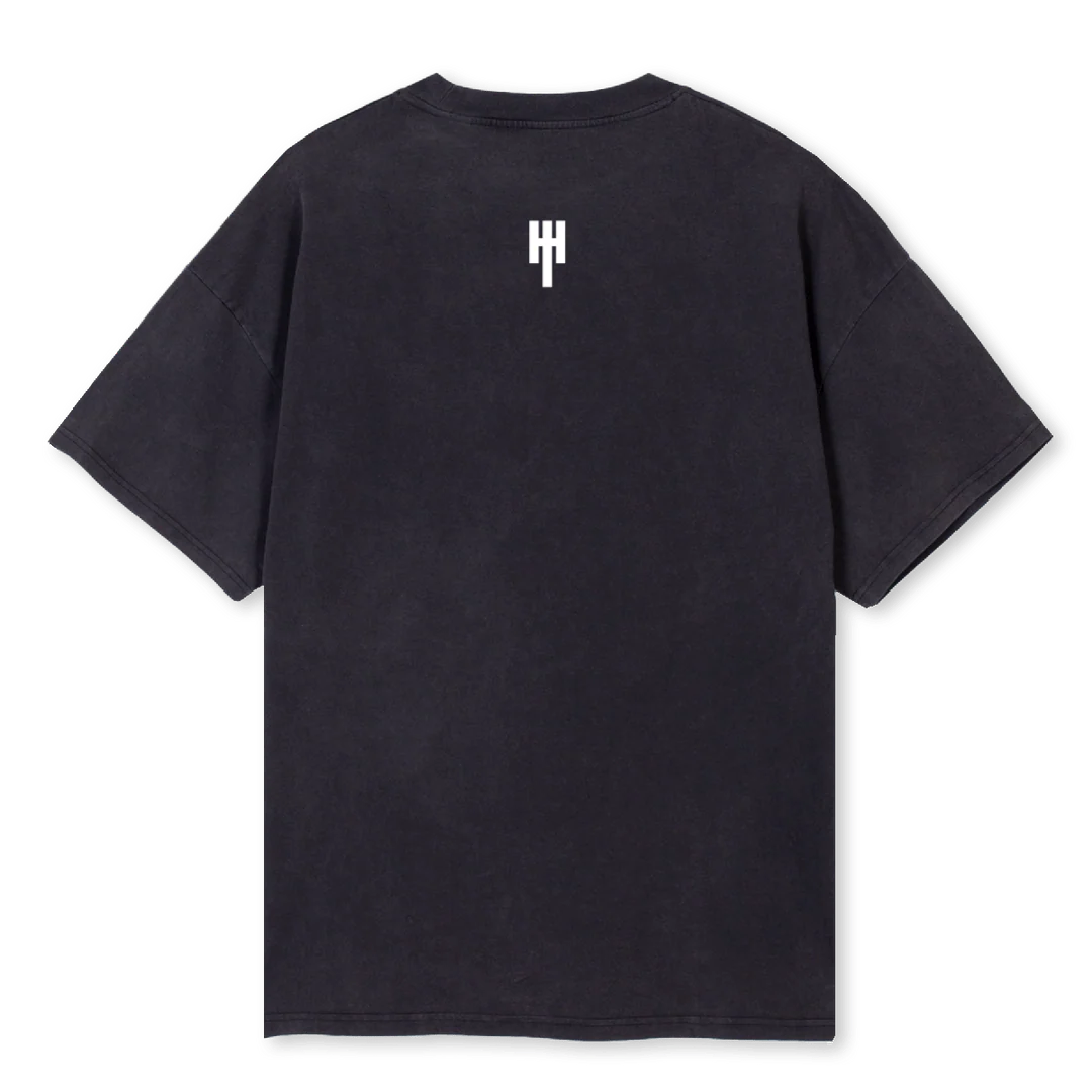 BROKENMENTAL Vintage Black Oversized Tee. - Image 2