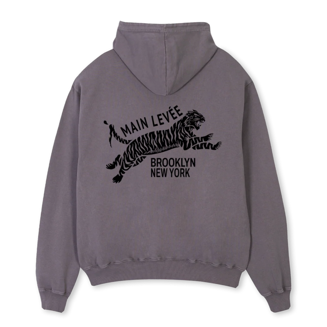 BROOKLYNOSHOODIE Pigment Grey Oversized Hoodie. - Image 2
