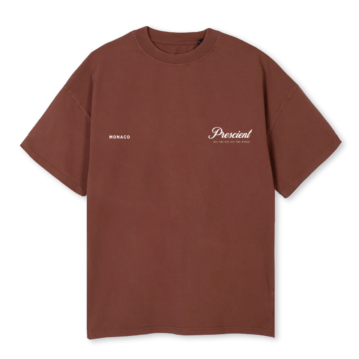 BROWN MONACO Vintage Brown Oversized Tee.