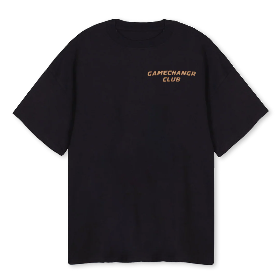 BROWNGC Black Oversized Tee.