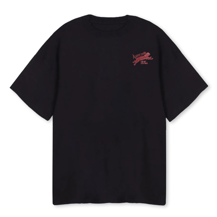 NOLITATIGER_B Black Oversized Tee