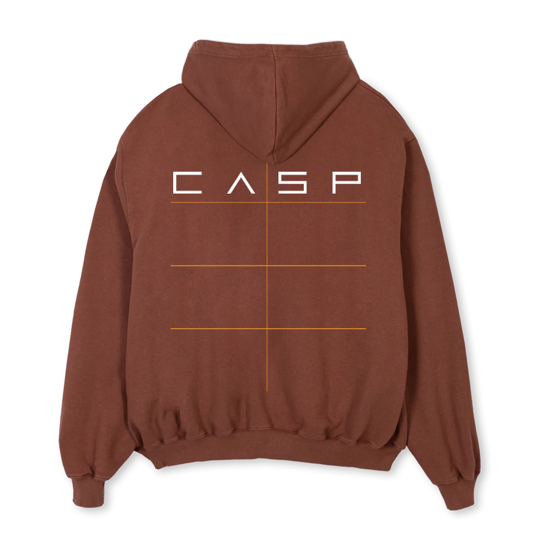 BROWNZIPSAMPLE Vintage Brown Oversized Zipped Hoodie. - Image 2