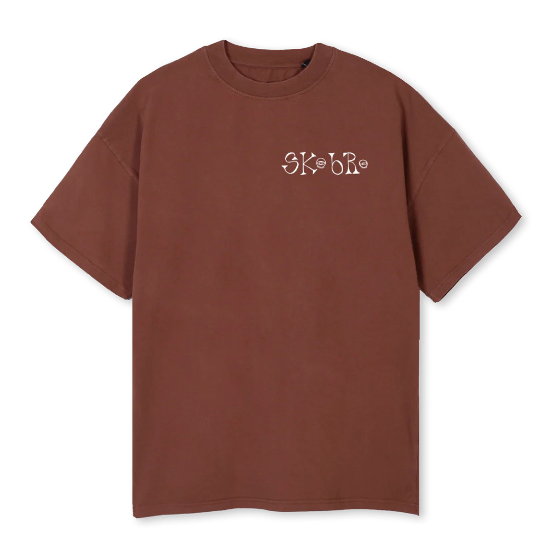 BRWNXINTRXSKO Vintage Brown Oversized Tee.