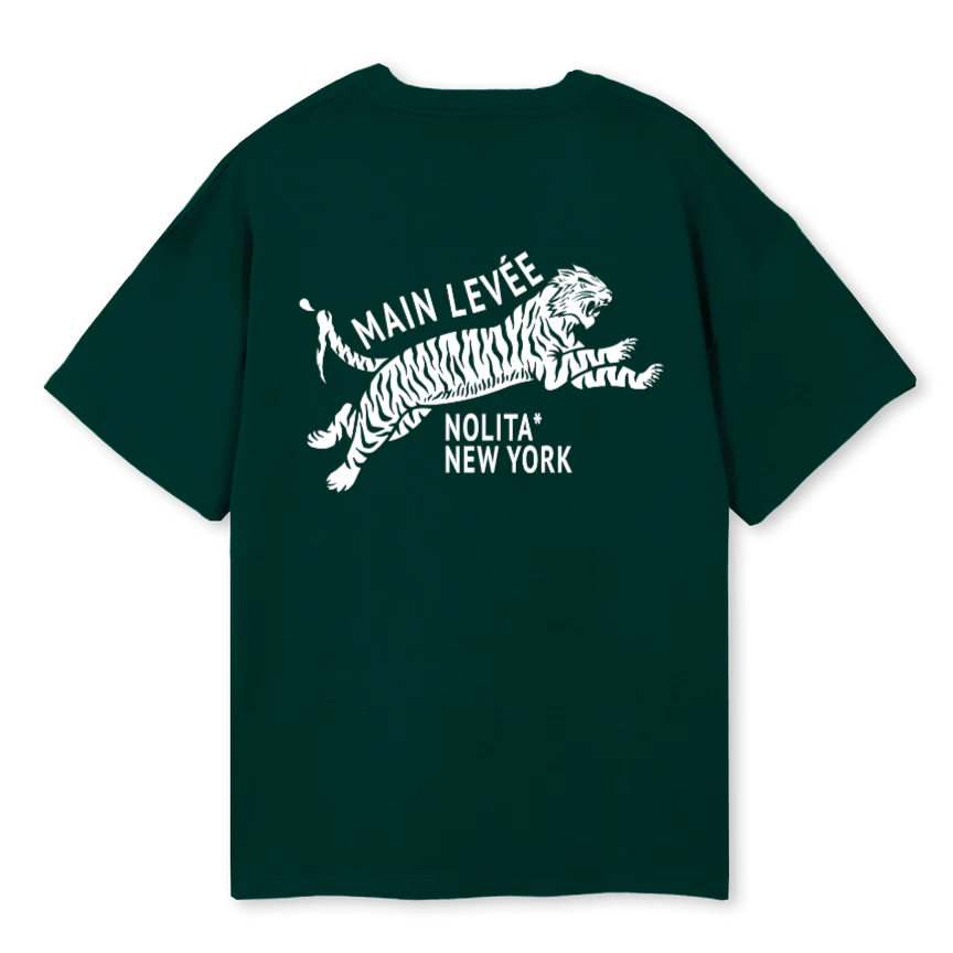 AMLCHINATOWNTIGER_WG Wild Green Oversized Tee - Image 2