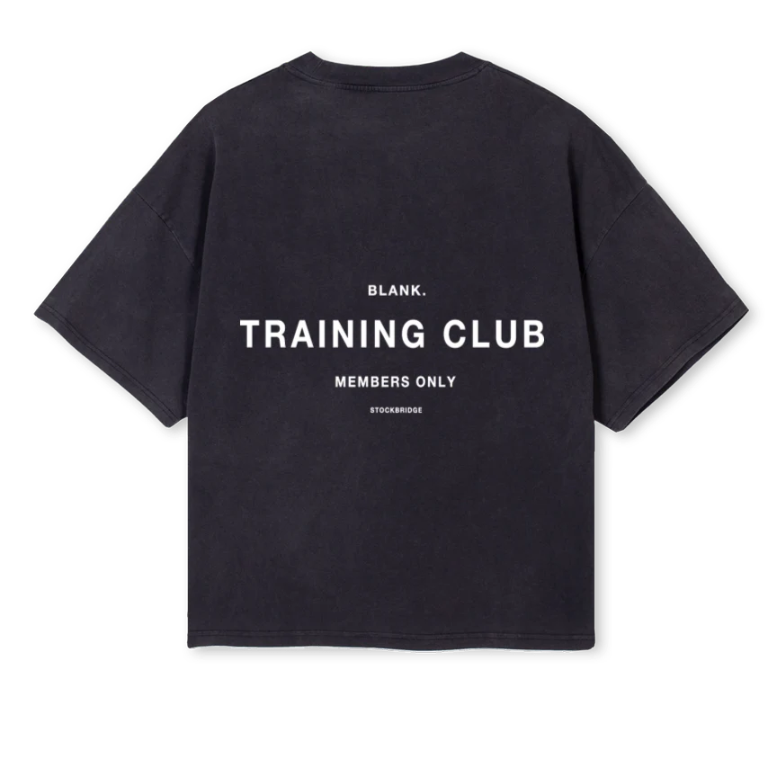 BTRANINGCLUB.WH Vintage Black Oversized Boxy Tee. - Image 2
