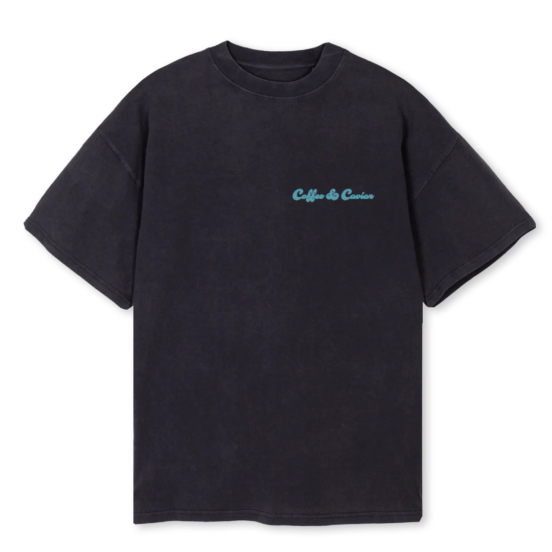 BUDDHAONE Vintage Black Oversized Tee.
