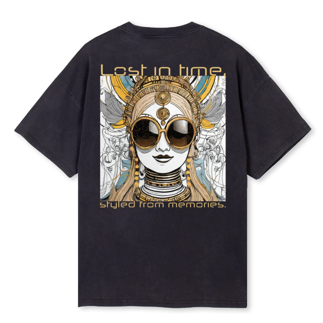 BUDDHAONE Vintage Black Oversized Tee. - Image 2