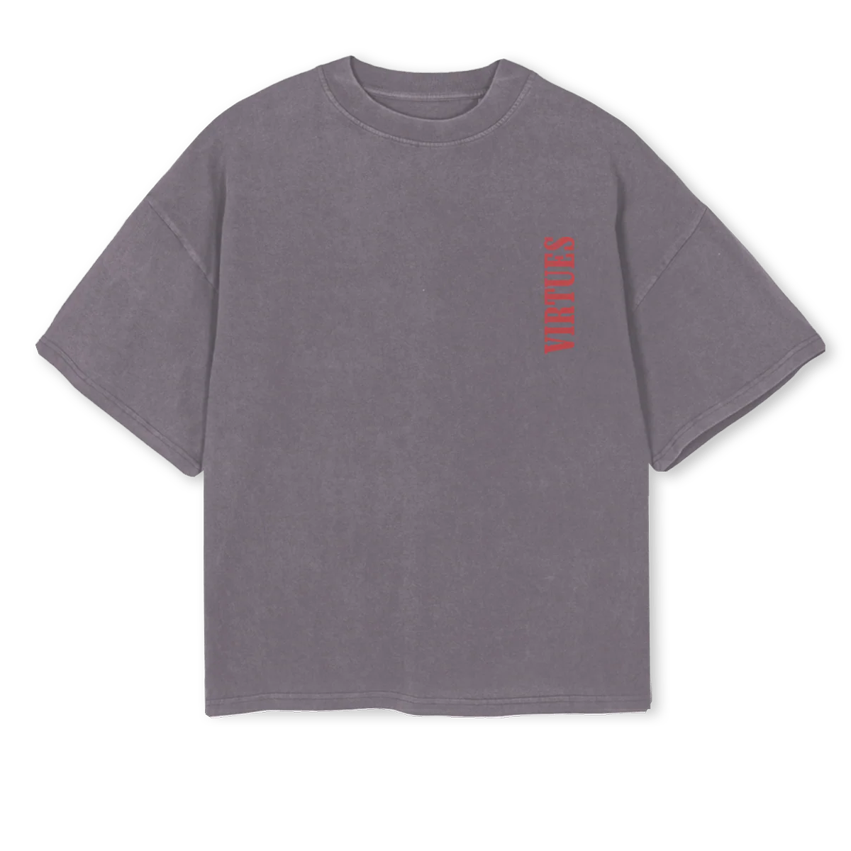 BULLRIDER Pigment Grey Oversized Boxy Tee.