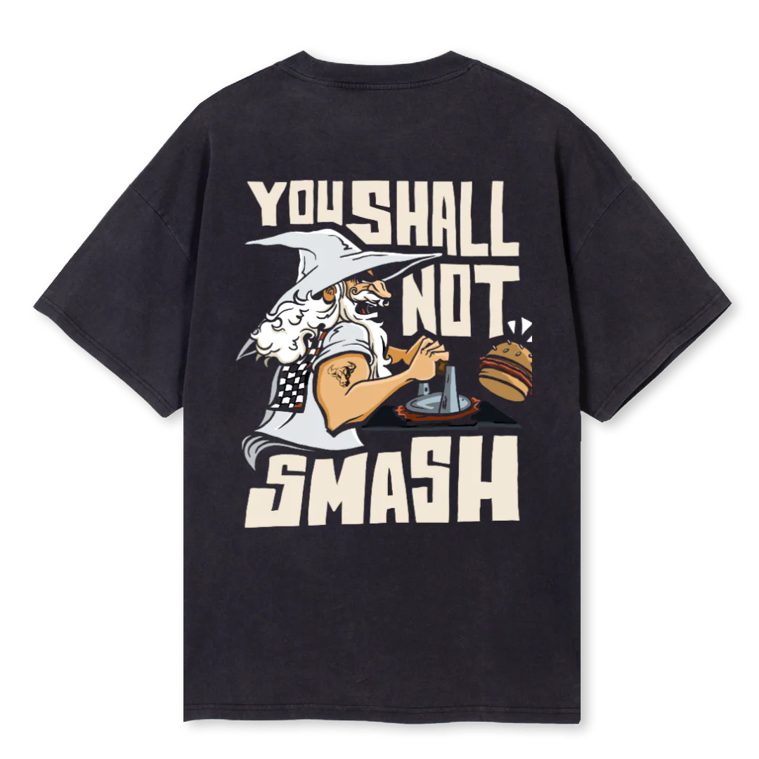 BULLSNBUNSCOLLAB Vintage Black Oversized Tee. - Image 2